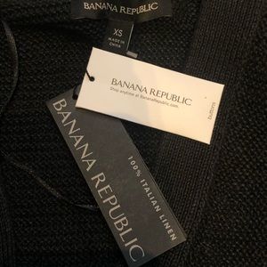Banana Republic Italian Linen Button Up Sweater